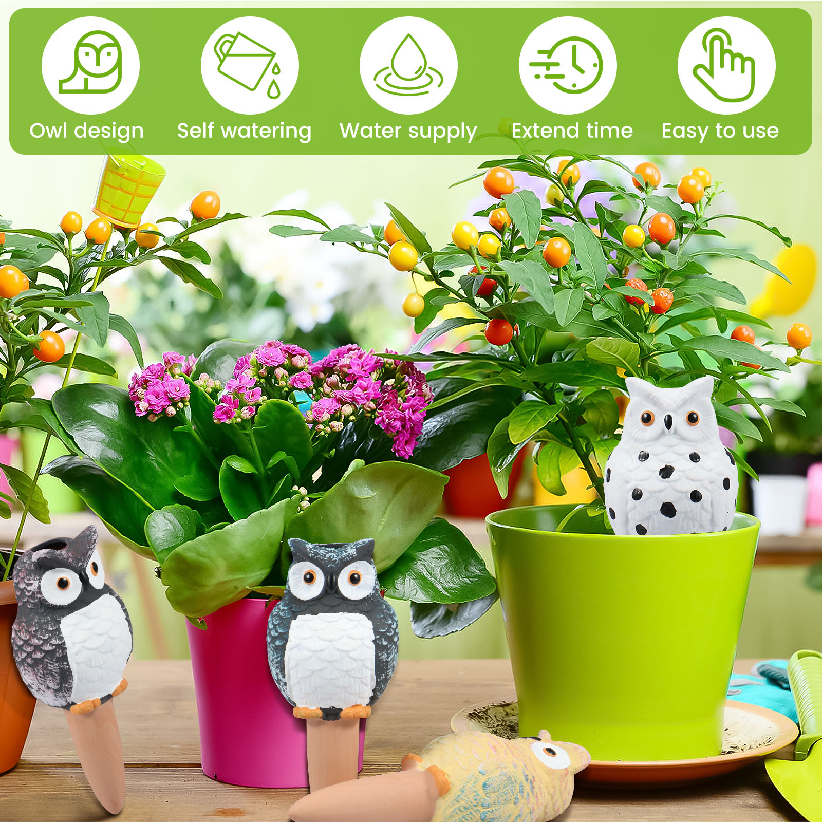4Pcs Self-Watering Spikes Dive - огляд і ціна Self Watering Insert