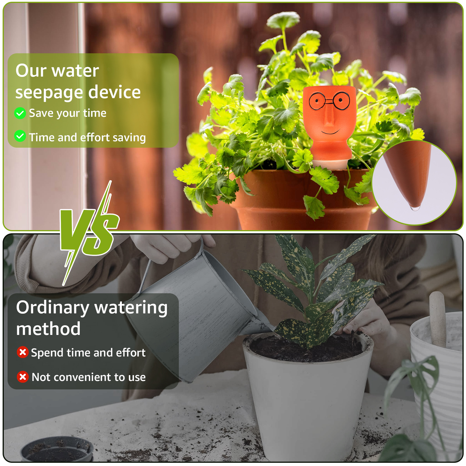 4Pcs Self-Watering Spikes Dive - огляд і ціна Self Watering Insert