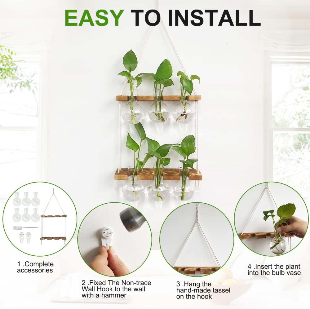 Wall Hanging Plant Propagation - огляд і ціна Propagation Station Vase