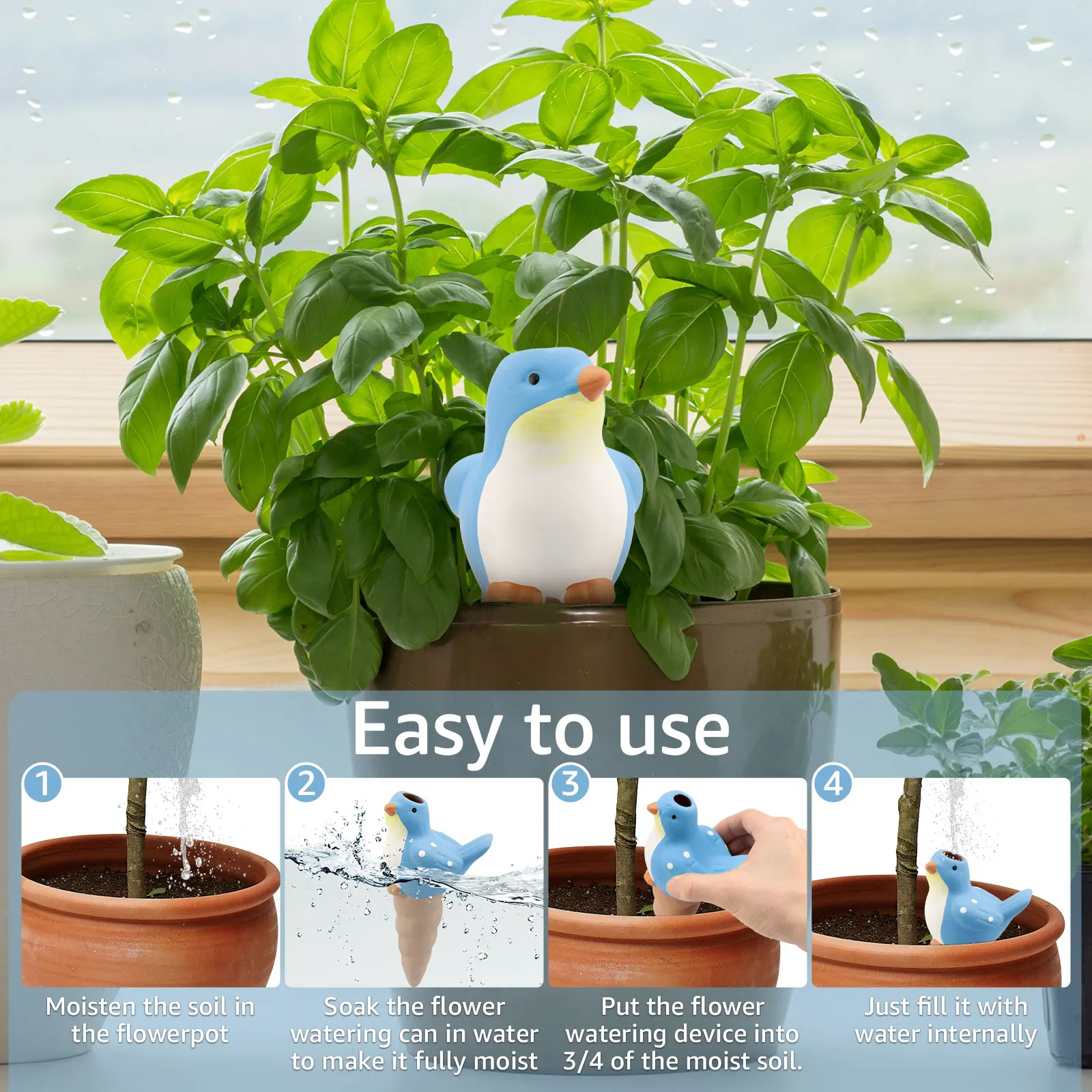 4Pcs Automatic Plant Watering  - огляд і ціна Self Watering Insert