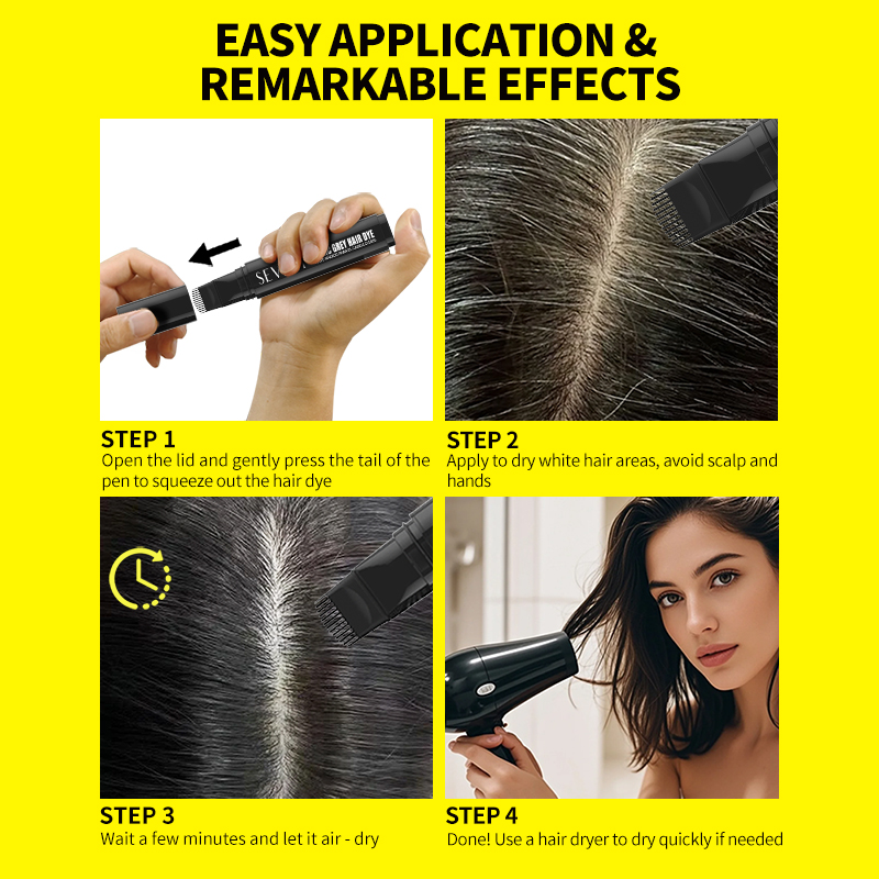Temporary Hair Dye Pen Comb In - огляд і ціна Root Stimulator Liquid